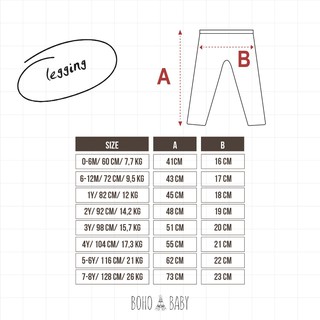 Bohobaby Legging 0M 3Y Celana Panjang Anak Polos Celana Bohobaby Legging 0M 3Y Celana Panjang Anak Polos Celana