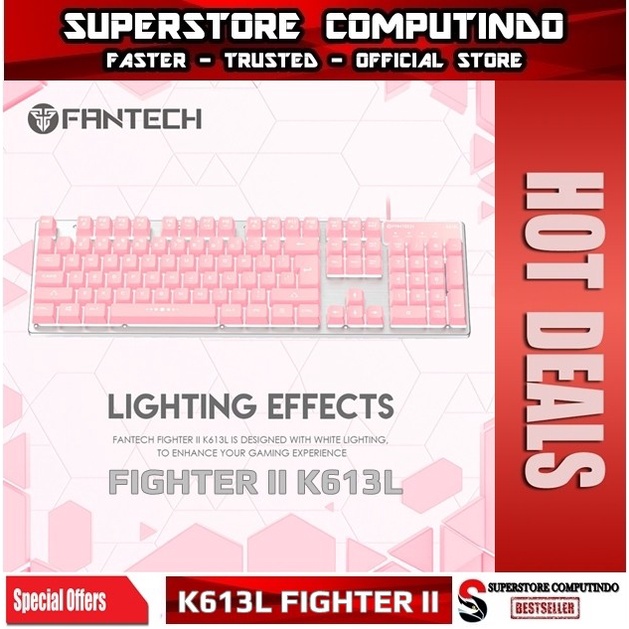 Fantech K613L Fighter II - Sakura Lite Edition - RGB Gaming Keyboard