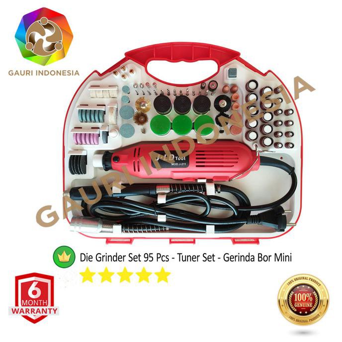 MINI DIE GRINDER SET 95PCS | J211 | JLD | TUNER SET | GERINDA BOR MINI