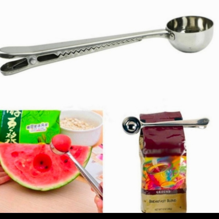 Sendok takar kopi stainless coffee tea spoon serbaguna seal snack cafe bali toraja aceh gayo luwak