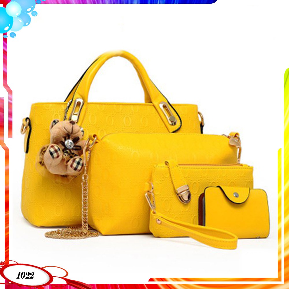 BQ1022 / LT1001 / B077 / 6688 4IN1 TAS DOLLY FREE GANTUNGAN BONEKA TAS BATAM IMPORT FASHION WANITA