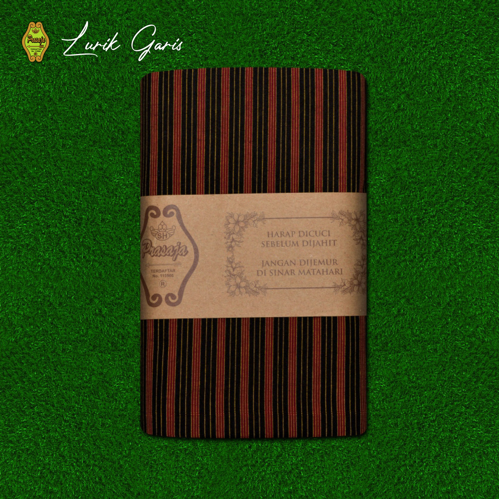 kebaya wanita Lurik Prasojo Garis 450 Orange