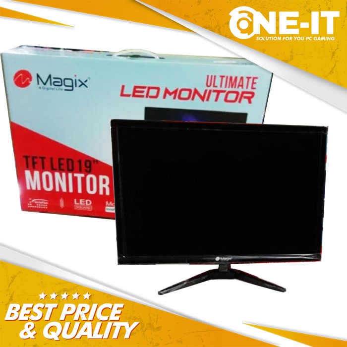 Monitor LED Magix 19 inch VGA & HDMI Gaming Resmi Murah