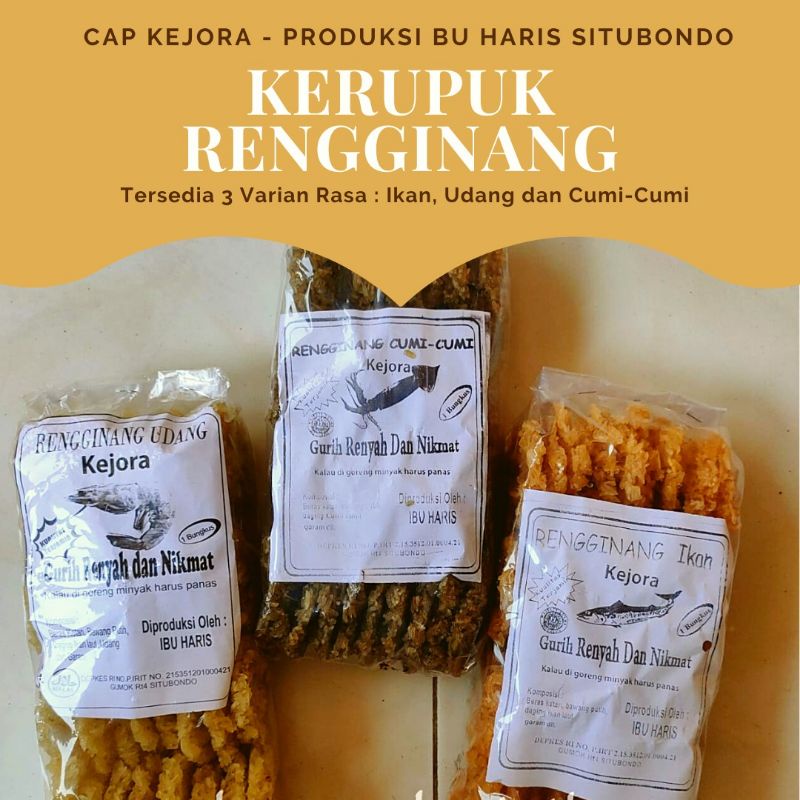

Rengginang Mentah Renyah – Tanpa Dijemur – Ikan, Udang, Cumi – Situbondo Kejora Bu Haris
