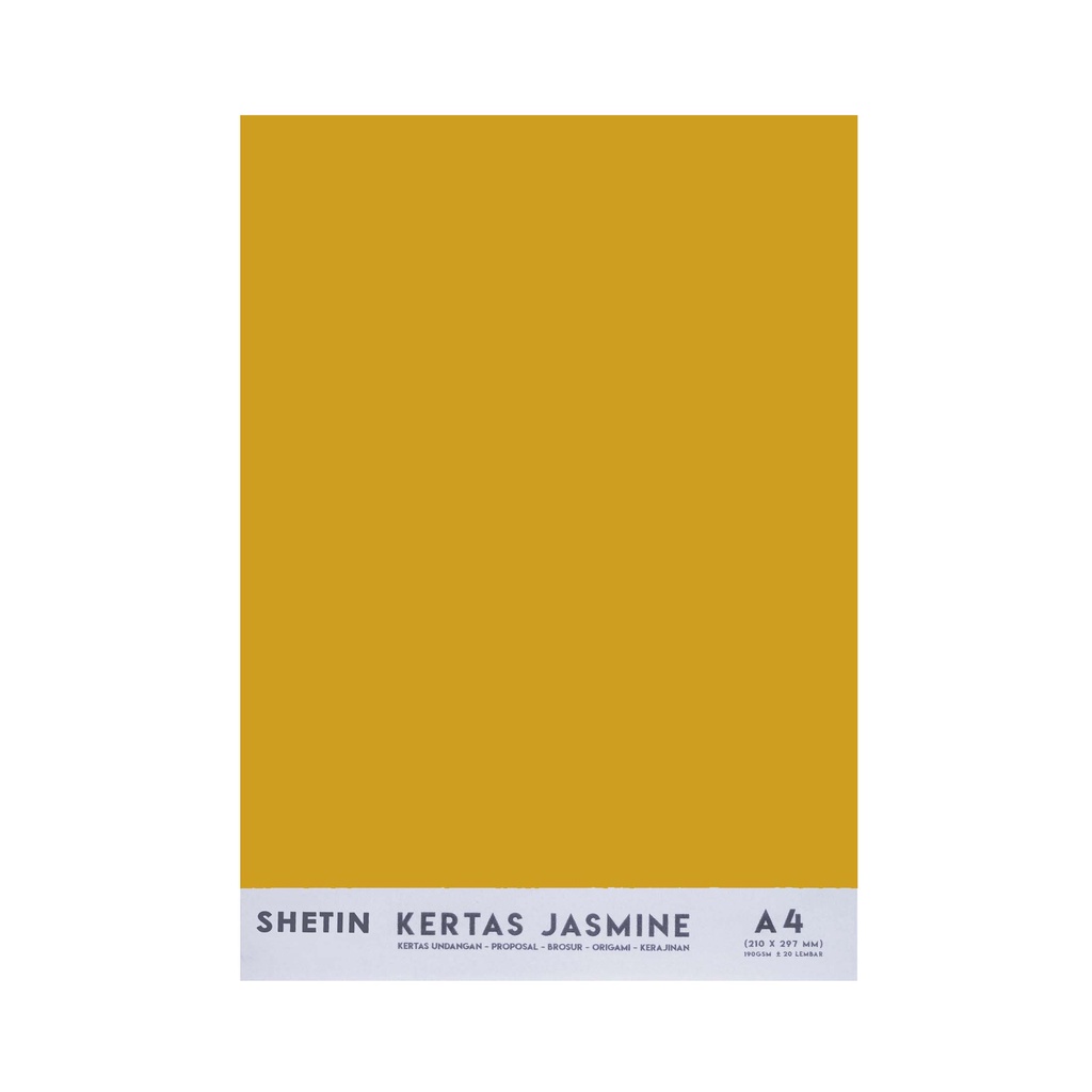 Shetin Kertas Jasmine A4 Gold 220 Gsm Paper Flower Undangan