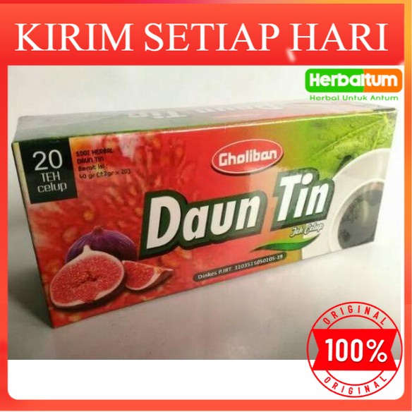 

[ASLI] Teh Celup Daun Tin Gholiban isi 20 pcs