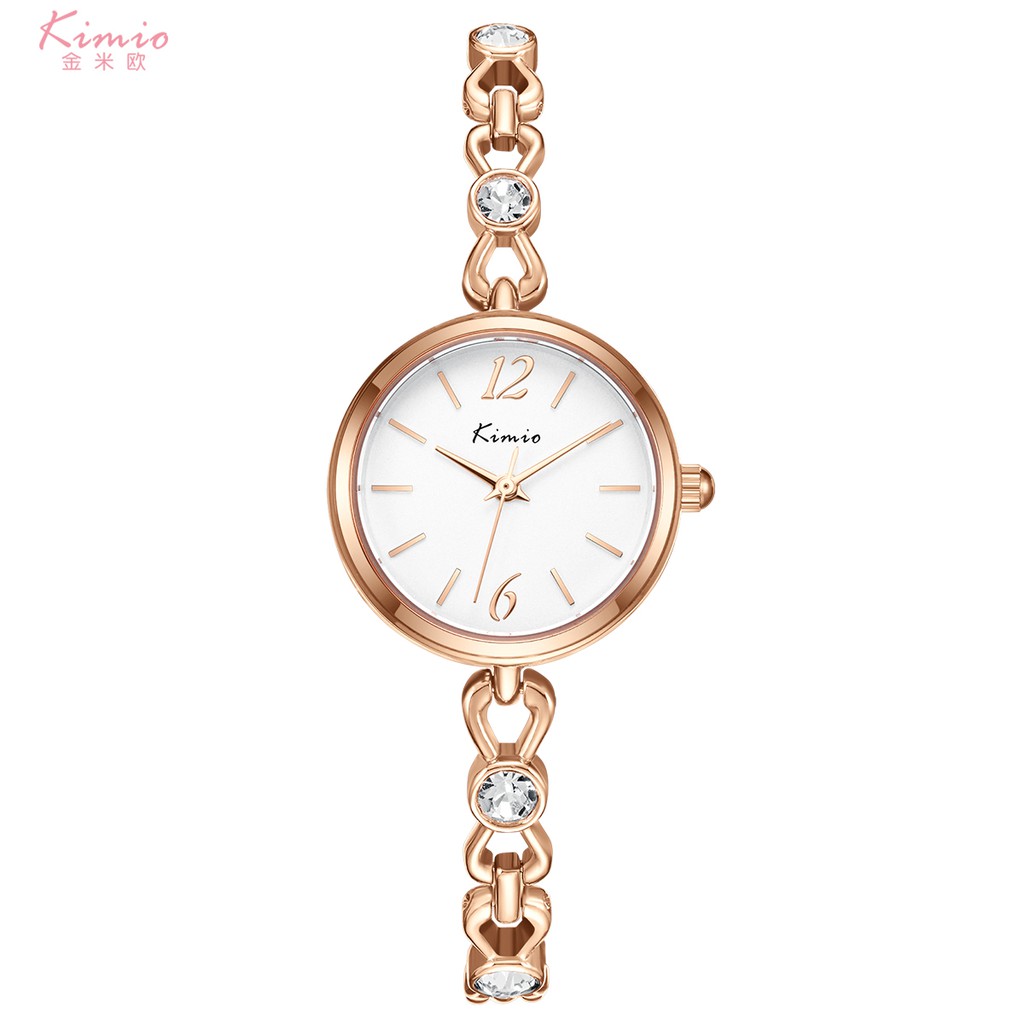 Kimio Jam Tangan Wanita Classic K6421S-DZ1RRW Tali Rantai Rose Gold