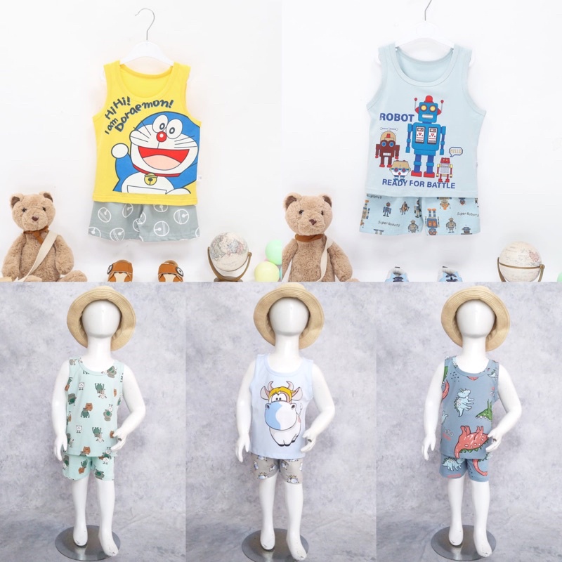 Baju Kutung / Setelan Anak Import / Baju Main Anak / Baju Singlet / KUBAO