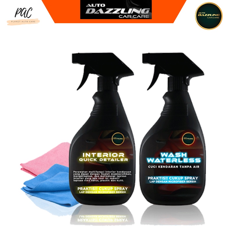 AutoDazzling PAKET PERAWATAN KENDARAAN INTERIOR DAN WASH WATERLESS