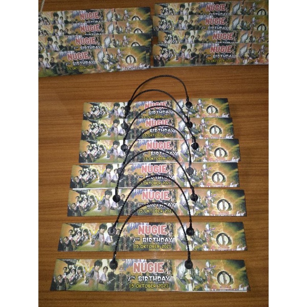 Label snack ultah / tedak siten custom