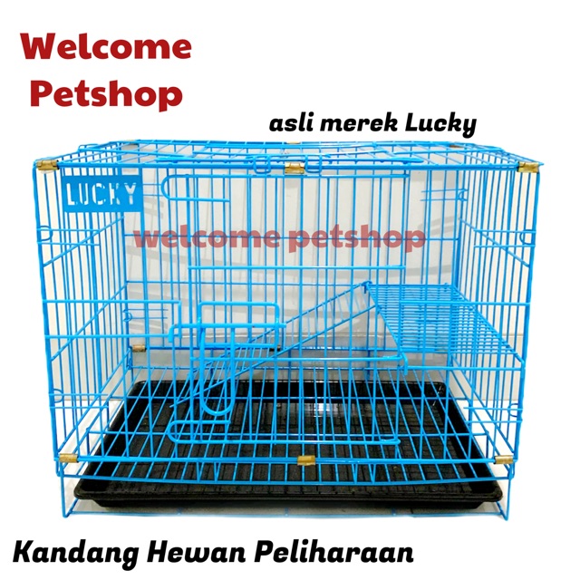 Kandang Hewan Peliharaan / Kandang untuk Anjing / Kucing/ Marmut / Kelinci / Kandang Dua Tingkat