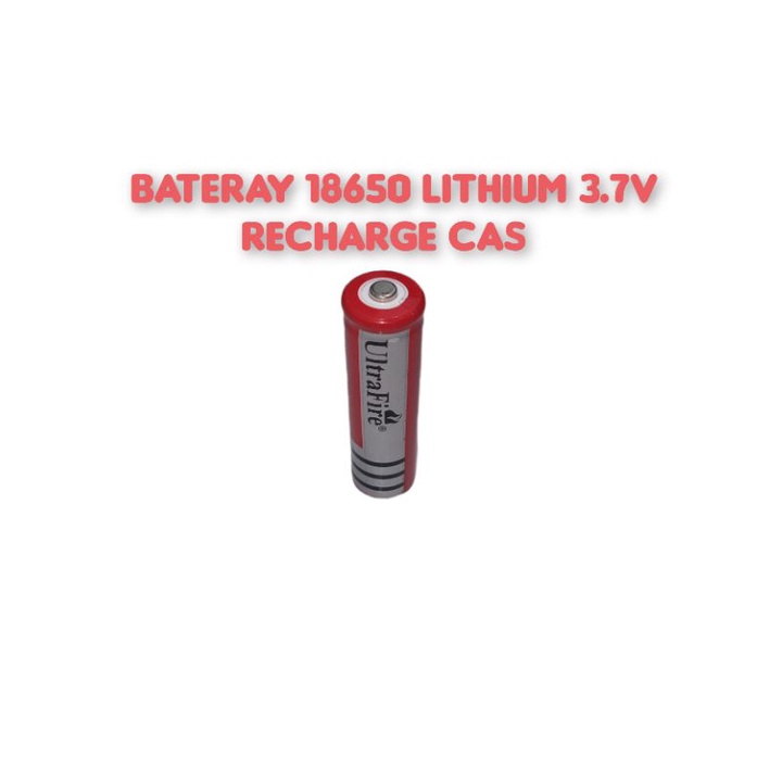 baterai bateray 18650 lithium 3.7v recharge cas ULTRAFIRE