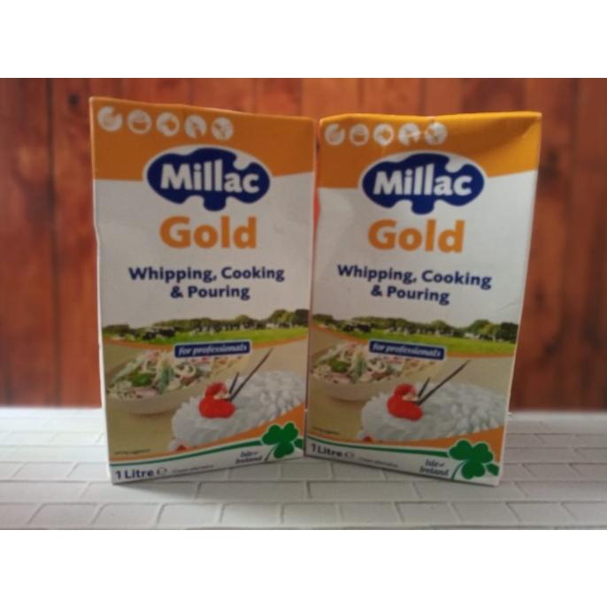 

(BISA COD) millac gold whipping cream 1 liter MURAH Kode 1272