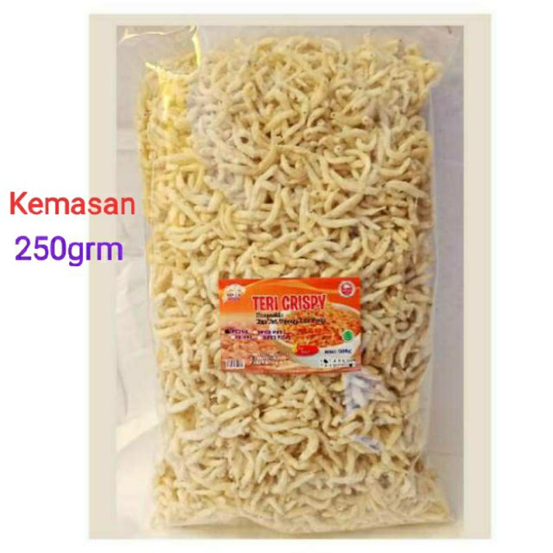 Teri Crispy +250g Kualitas Super-Teri Krispi sintamel- lauk Teri Crspy