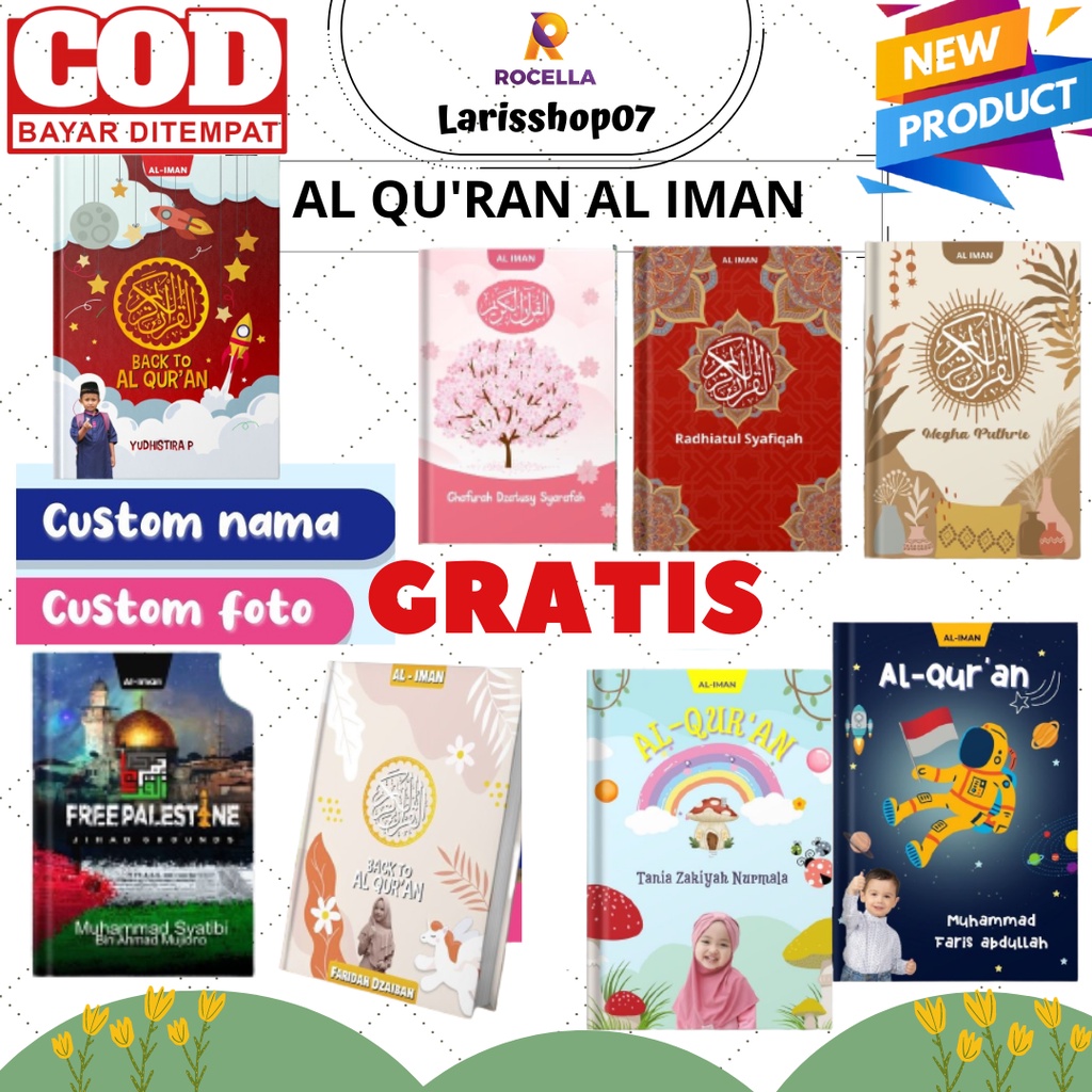 Al Quran Anak Gratis Custom Nama & Foto Al Qur'an Hafalan Junior Al Iman