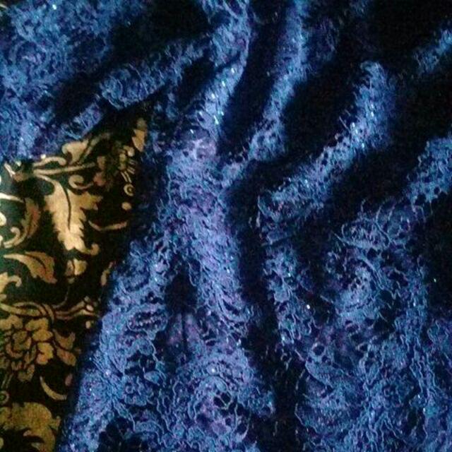 Zola_batik Couple Batik Brokat Long Blouse Raisa Lengan Panjang