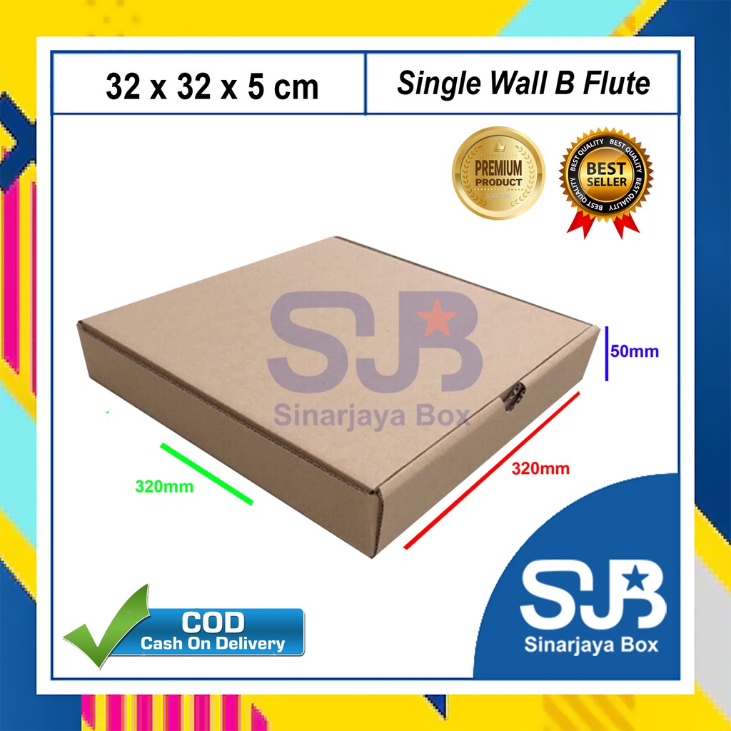 

Kardus Polos / Karton Box / Corrugated Box Uk. 32x32x5cm