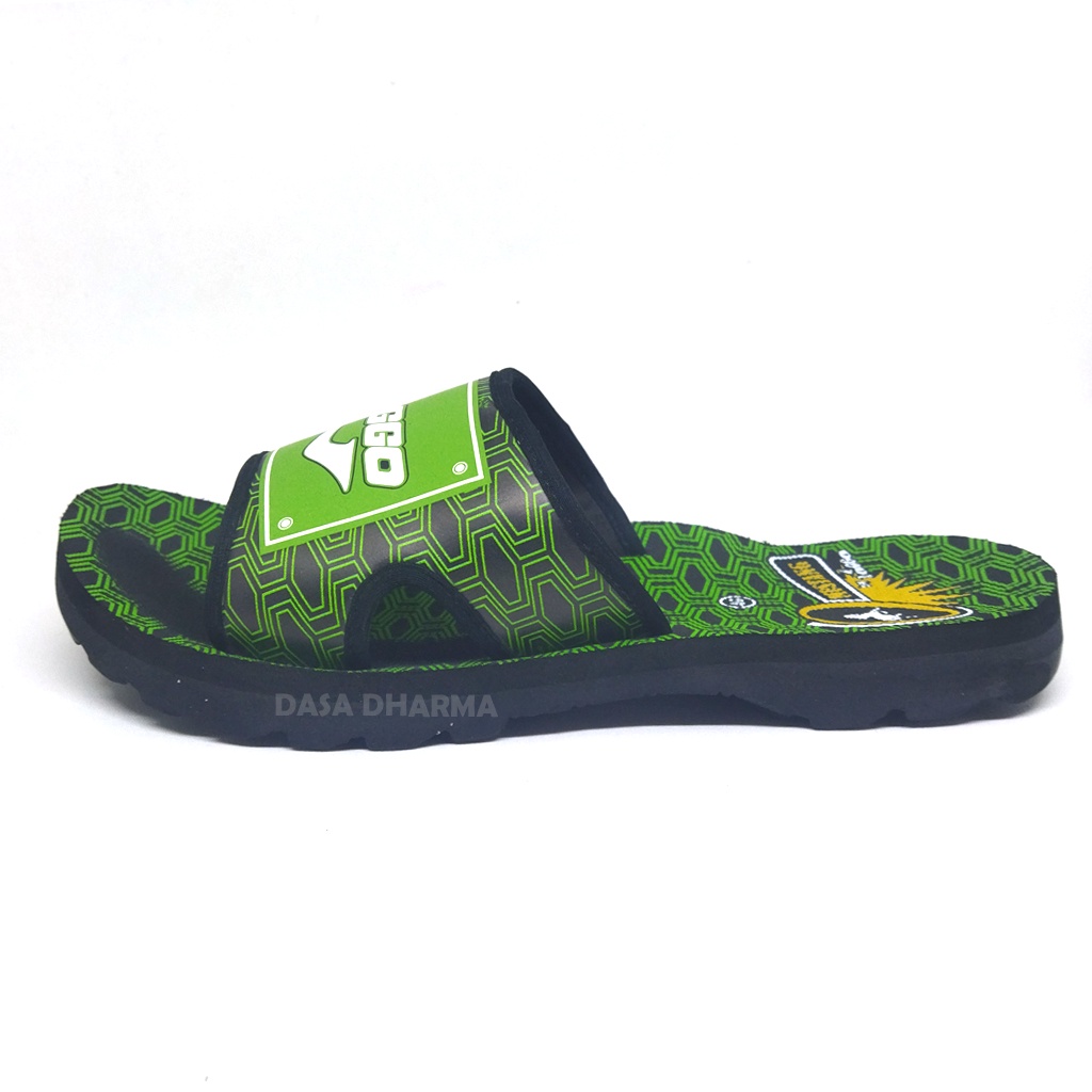 Sandal Loggo Pria Anak Slide Slop Original Hijau Ukuran 38 - 43