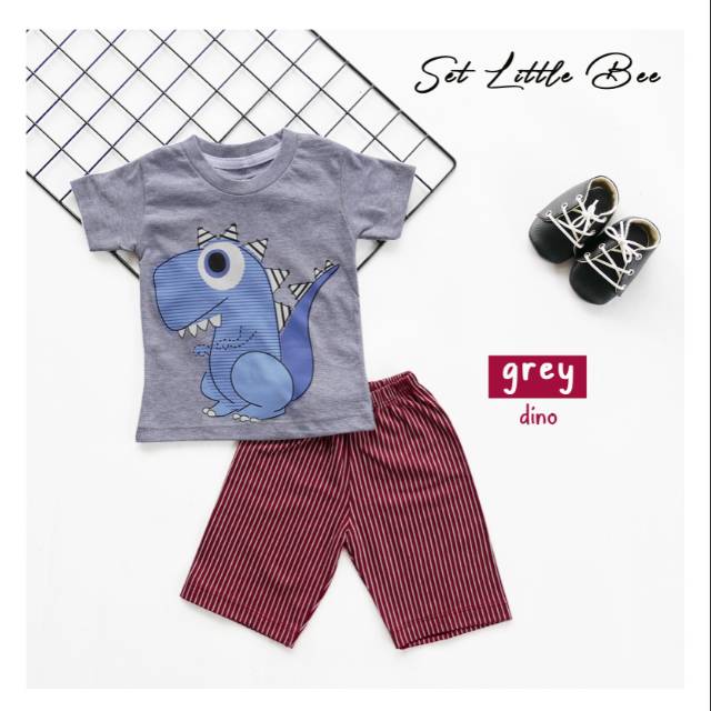 Set Little Bee Boy Girl Setelan Anak