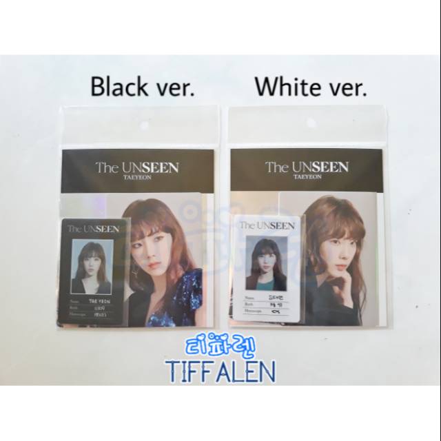 SNSD Taeyeon - The Unseen Concert Goods - ID Card + Deco Sticker Set