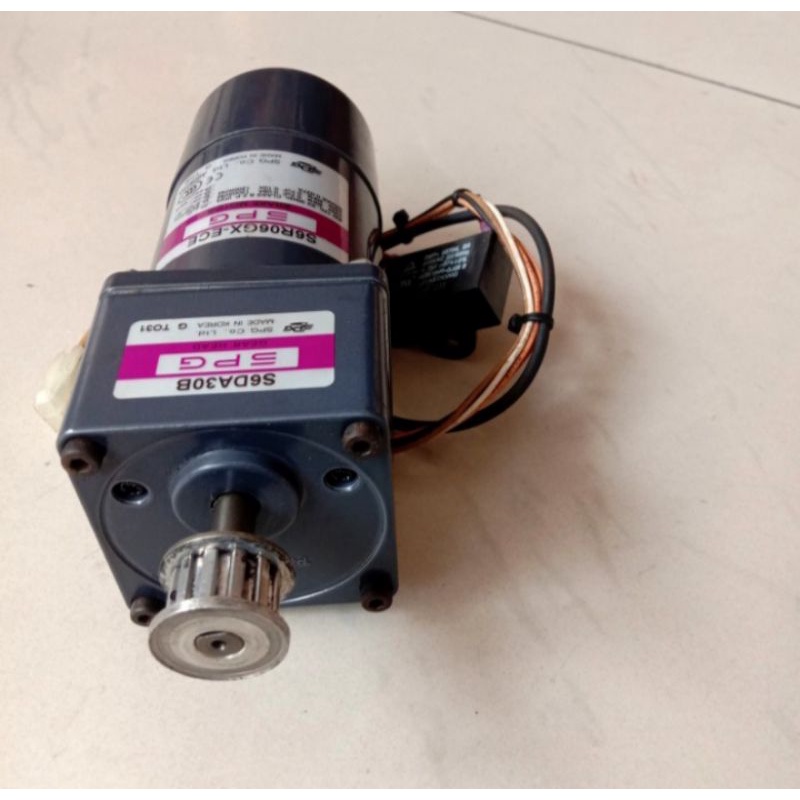 Ac Motor Gearbox 220V Magnetic Brake 6W Ratio 1 : 30