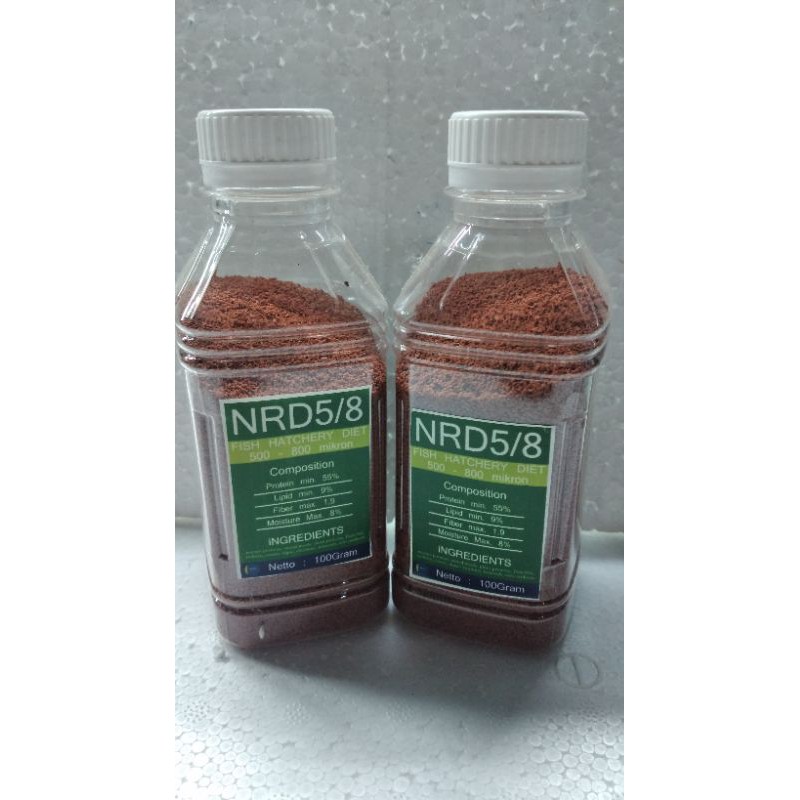 Pelet Ikan / Pelet Ikan Guppy / Pelet NRD 500/800 - 100 Gram