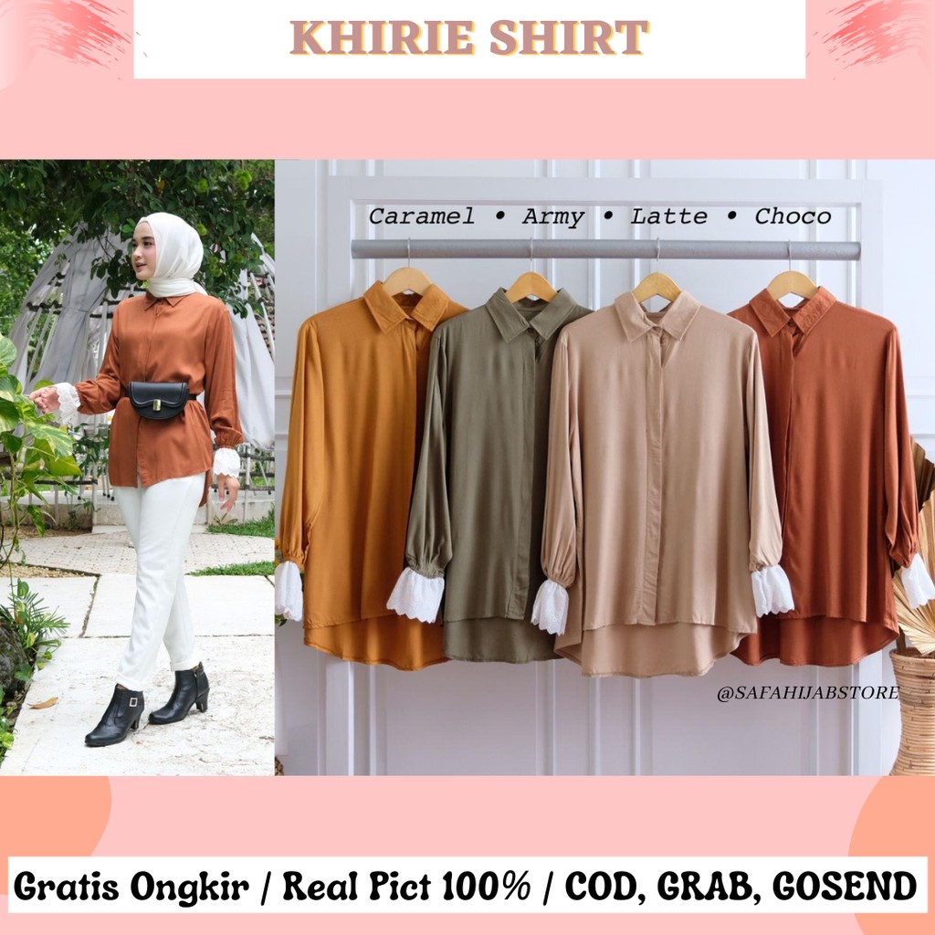 KHIRIE SHIRT / KEMEJA KERJA / ATASAN WANITA