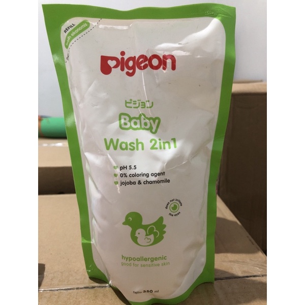 pigeon baby wash 2in1, refill 350 ml