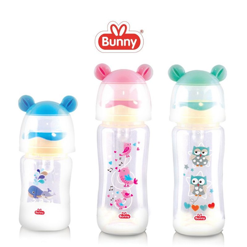 lov me❤ LUSTY BUNNY Botol Susu Bayi Reguler Slim Neck 60ml 125ml 250ml BPA FREE ADB6002 DB1209 DB2409 - DB1210 DB2410