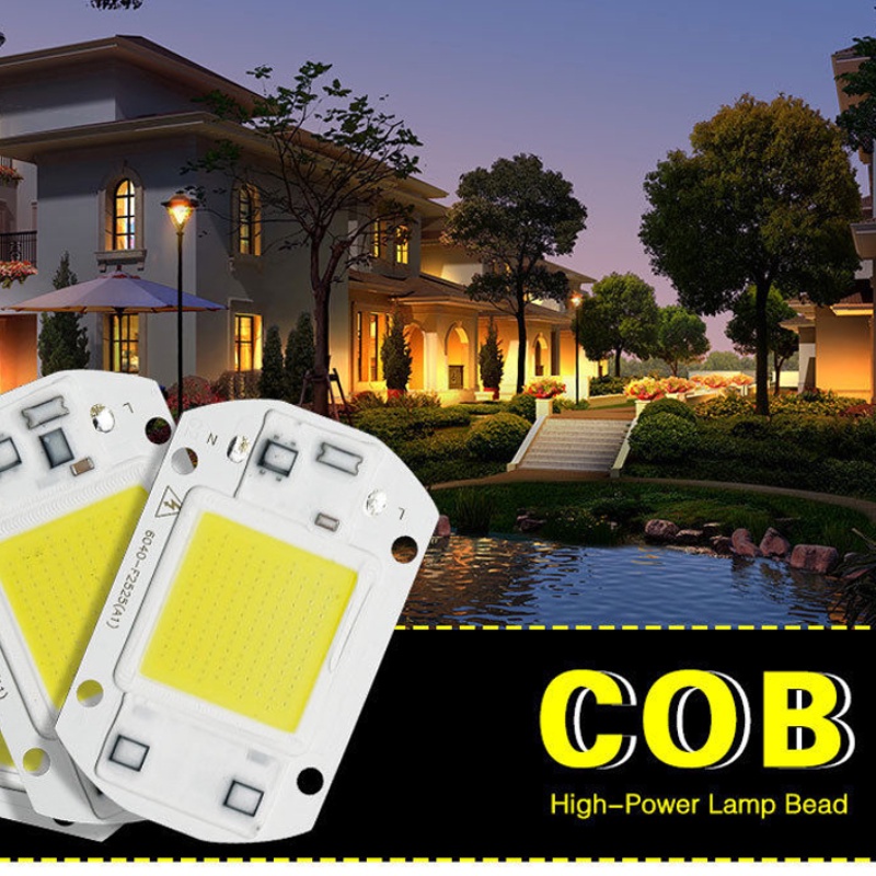 Chip Lampu Sorot Led Cob 110 / 220v 20 / 30 / 50w Untuk Outdoor