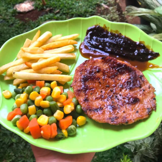 

Beef & chicken steak