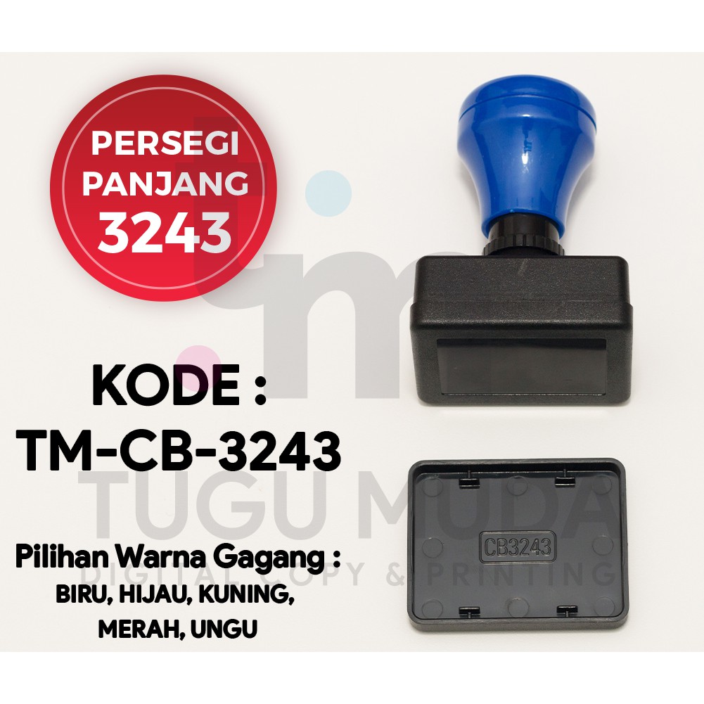 

GROSIR Gagang Stempel Flash PERSEGI PANJANG 3243 (32x43mm) -TM-CB-3243