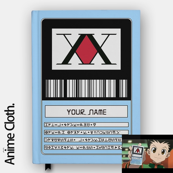 

Buku Hunter X Hunter License Card Anime Custom Nama Jurnal Catatan Hardcover Anime Manga Custom Nama Jurnal Diary Pocket Book Gift Cosplay Agenda Planner A5 A6