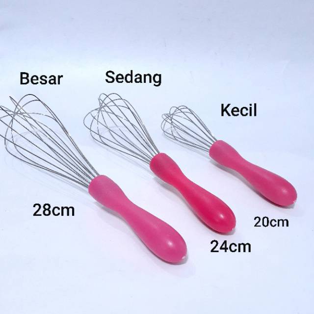 DAPURMAMI Whisk Bunga Whisk Polos Pengocok Kue Adonan Mixer Kocokan Cake Roti Alat Baking Whisker