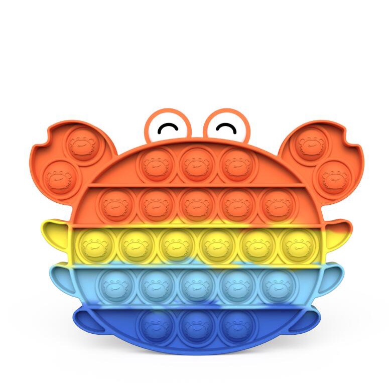 (50 model ready)POP IT CHEAP RAINBOW UNICORN/AMONG US fidget push Pop Its Fidget Toy Push-28