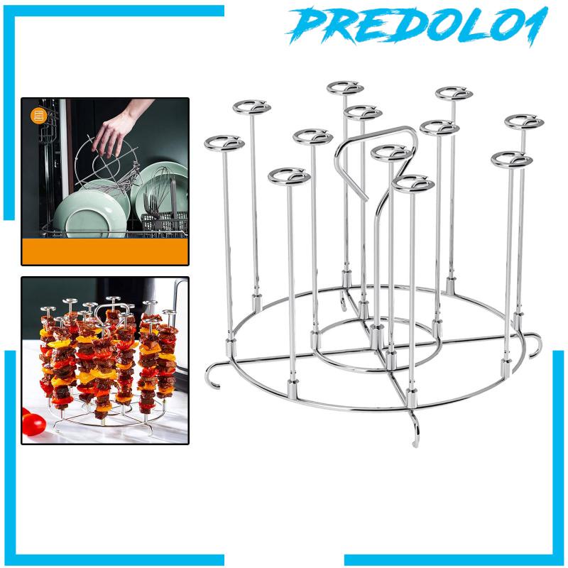 (Predolo1) Rak Air Fryer Vertikal Bahan Stainless Steel Untuk Kabobs