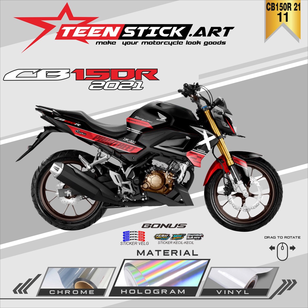 STRIPING CB150R 2021 - STRIPING HOLOGRAM HONDA CB150R 2021 RACING