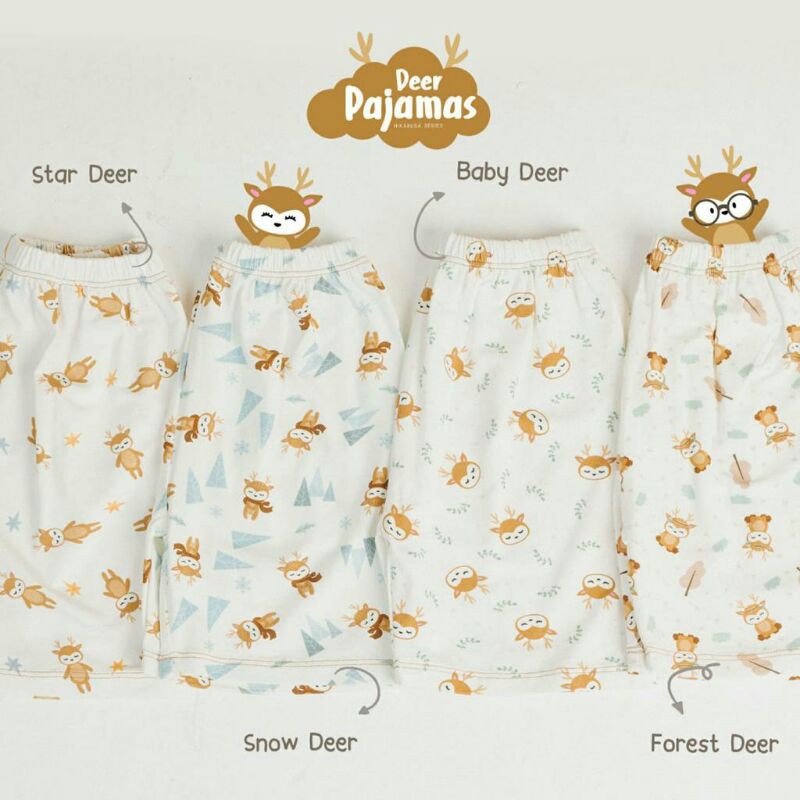 Hikarusa Short Sleeve Long Pants Set Hikaru Baju Bayi Anak Lengan Pendek Celana Panjang