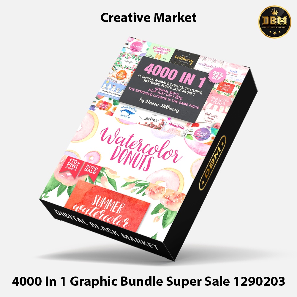 4000 In 1 Graphic Bundle Super Sale - Vector Designs