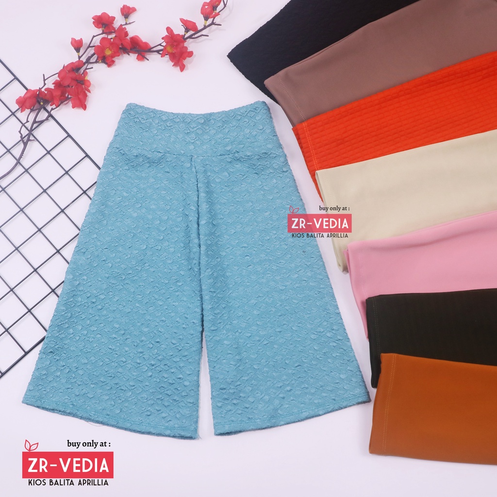 Kulot Polos Uk. 7-8 Tahun / Celana 3per4 Anak Perempuan Skirt Pendek Pants Kulot Bawahan Polos Murah