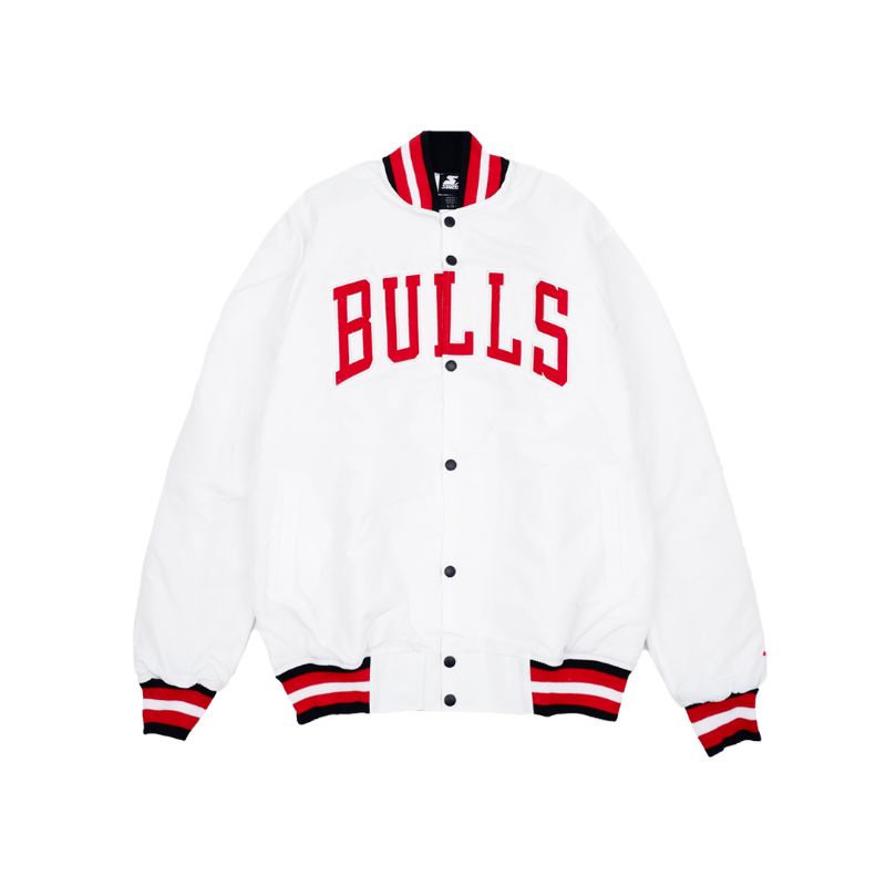 JAKET VARSITY BULLS SNOW NBA