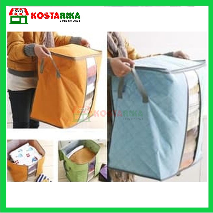 Storage Bag berdiri Box Tempat Penyimpanan Pakaian selimut bed cover Termurah