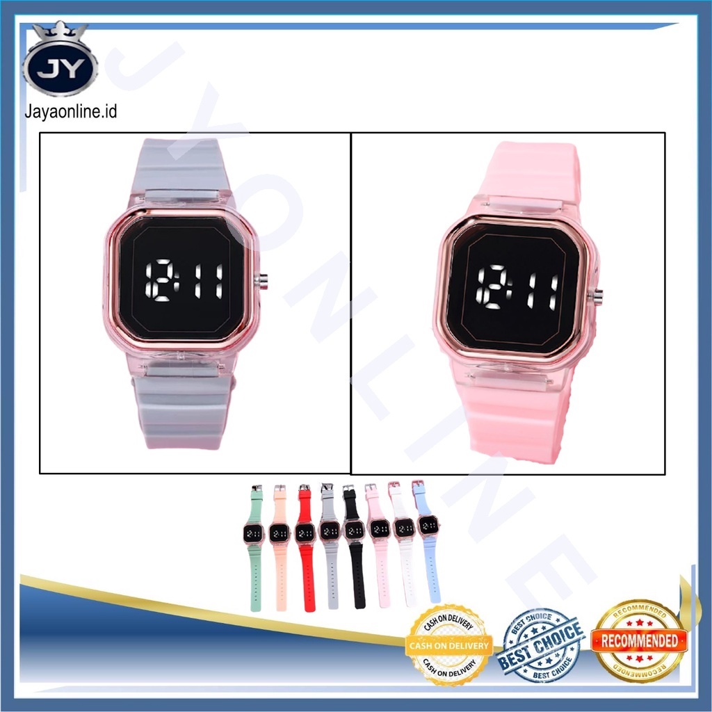 JY J027 Jam Tangan Rubber Digital LED Pria &amp; Wanita Fashion Murah