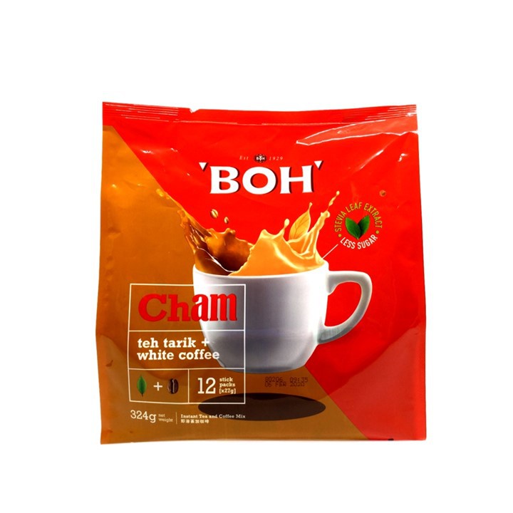 

BOH Cham Teh Tarik & White Coffee Kopi Putih 12 x 27 Gram