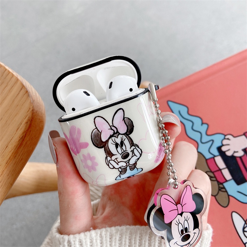Case TPU Motif Mickey Minnie Mouse Cover airpods 1 2