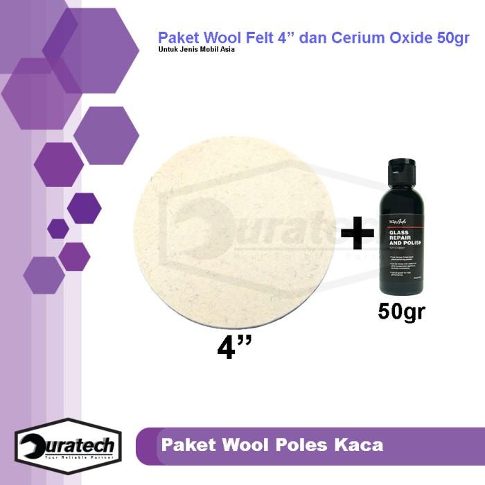 Wool Busa Poles Kaca Dan Obat Jamur Baret / Paket Perawatan Kaca Mobil