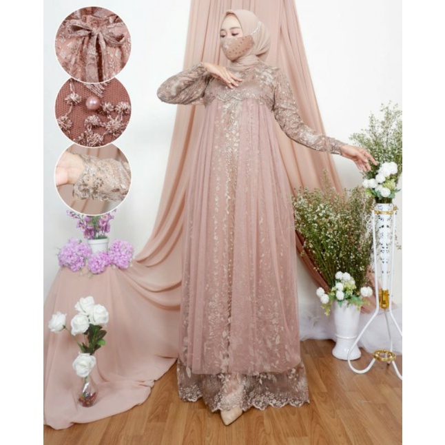 GAMIS MEWAH !!! GAMIS PESTA - KEBAYA MODERN - SYAKIRA DRESS - BY JN