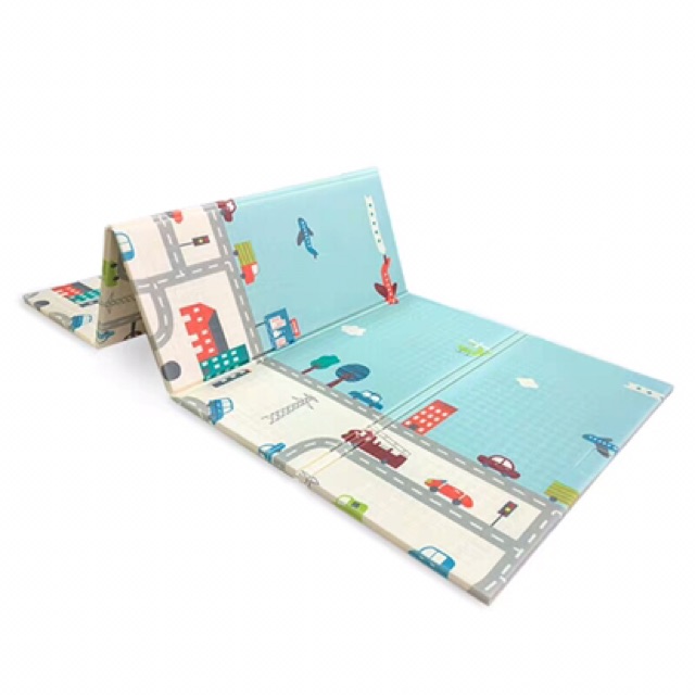 Playmat Premium Anak Bayi Lipat Tebal 5mm Double Pad 2 Ukuran Motif Random Playmat 180 x 200cm Alas Main Anak Tikar Bermain sangat Aman-4