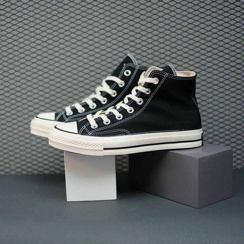 CONVERSE 70S HIGH BLACK WHITE PREMIUM QUALITY