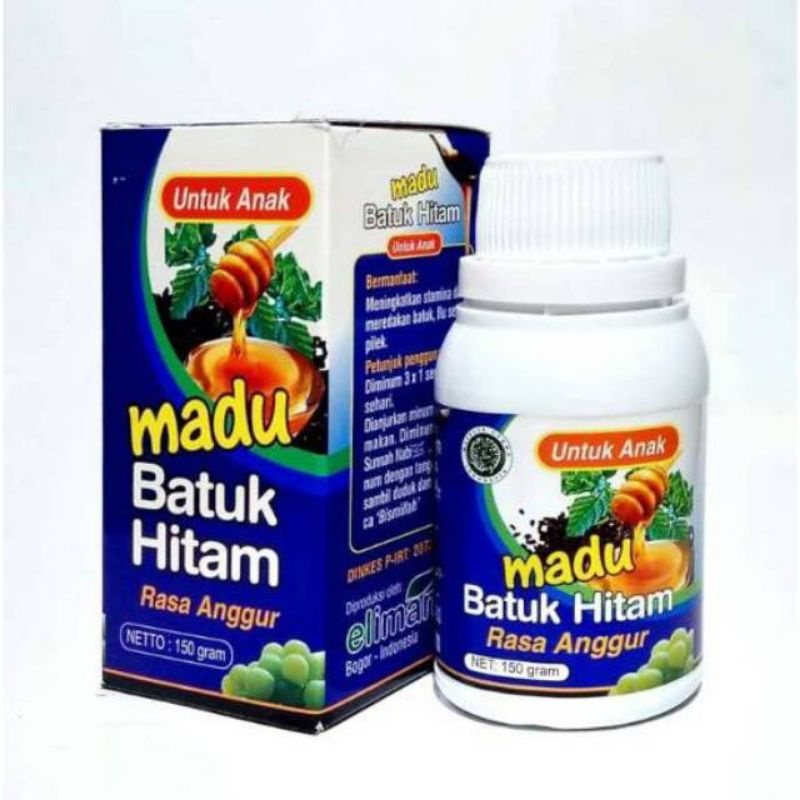 Madu Batuk Eliman Anak - Madu Batuk Hitam Rasa Anggur